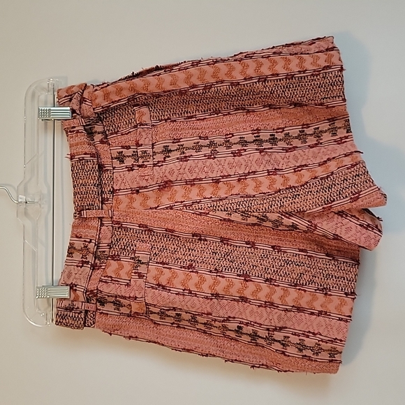 NEW Eva Franco Mila Textured High Waisted Shorts Macedonia 6 - Picture 16 of 16